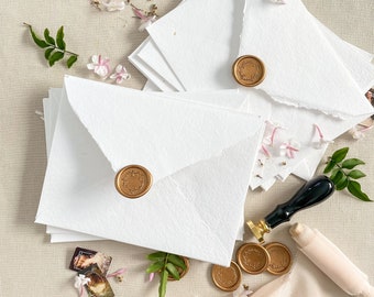 White Handmade Paper Envelopes, Wedding Stationery, Wedding Envelopes, Handmade Paper, Pack of x50, PLEASE CONTACT us before purchasing