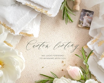 x140 Menus - handmade paper - deposit