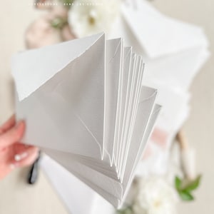 Handgeschept papier enveloppen, bruiloft briefpapier, bruiloft enveloppen, handgeschept papier, NEEM CONTACT met ons op voor de aankoop afbeelding 1