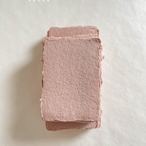 Smoky Rose Handmade Paper, Deckled Edges Paper, Torn Edge Paper, Eco Friendly, Handmade in Australia, 100% Cotton Paper, DEPOSIT