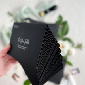 Coco Linen Noir Envelopes, Pack of x50, Premium envelopes, Black Ink Address Printing, PLEASE CONTACT us before purchasing image 6