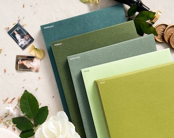 Premium Paper Envelopes, Emerald, Forest, Pear, Leaf, Seedling, Pack of x50, PLEASE CONTACT us before purchasing