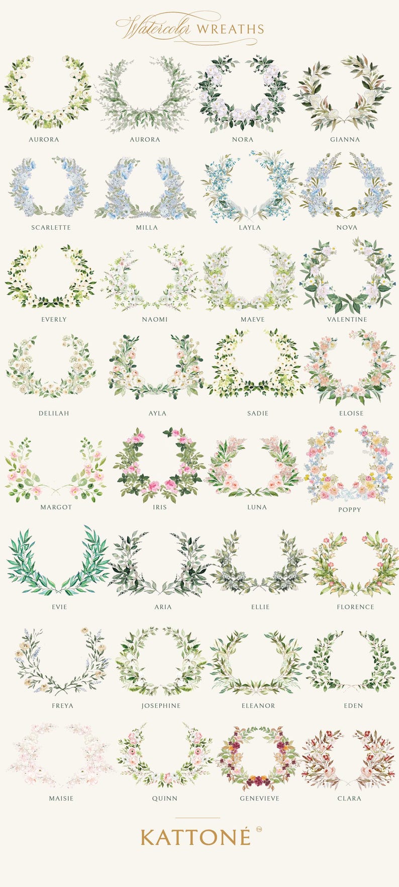 Wedding Invitations | Handmade paper | Watercolor Invite | Deckled Edge Paper Invitations | Wreath Invites || Contact for Quote | Charlita image 17