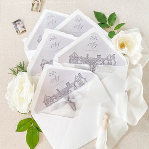Enveloppes et protège-enveloppes en papier faits main, papeterie de mariage, papier frisé, paquet de 50, veuillez nous contacter avant d'acheter