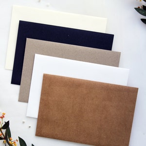 High-quality premium paper envelopes, all colors available, matt or metallics, Pack x50, PLEASE CONTACT us before purchasing image 5