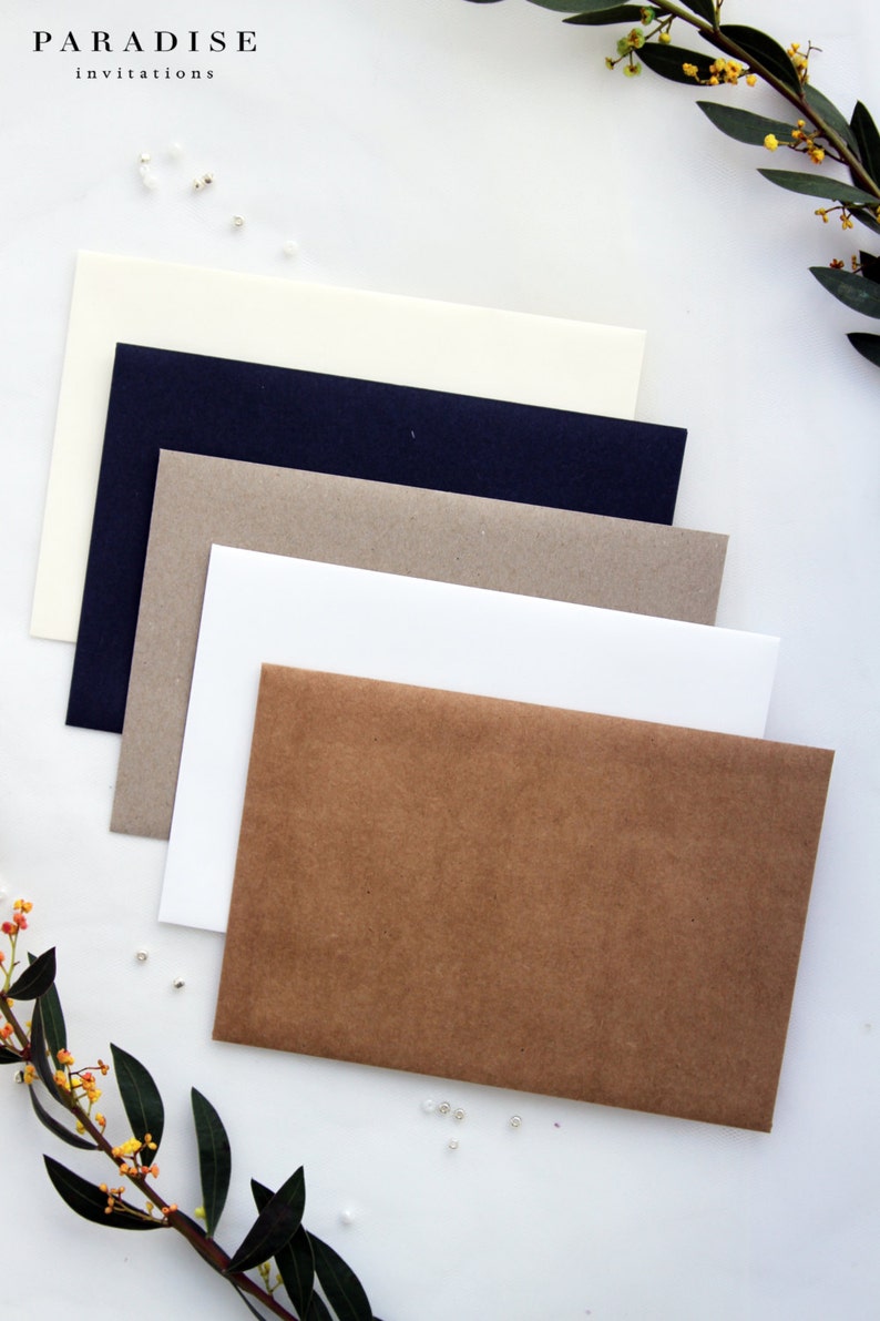 High-quality premium paper envelopes, all colors available, matt or metallics, Pack x50, PLEASE CONTACT us before purchasing image 5