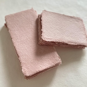 Dusty Pink Handmade Paper, Deckled Edges Paper, Torn Edge Paper, Eco Friendly, Handmade in Australia, 100% Cotton Paper, DEPOSIT
