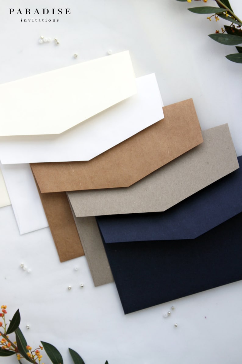 High-quality premium paper envelopes, all colors available, matt or metallics, Pack x50, PLEASE CONTACT us before purchasing image 4