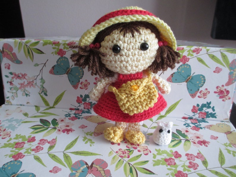 Crochet Totoro Mei Kusakabe inspired by My Neighbor Totoro Etsy