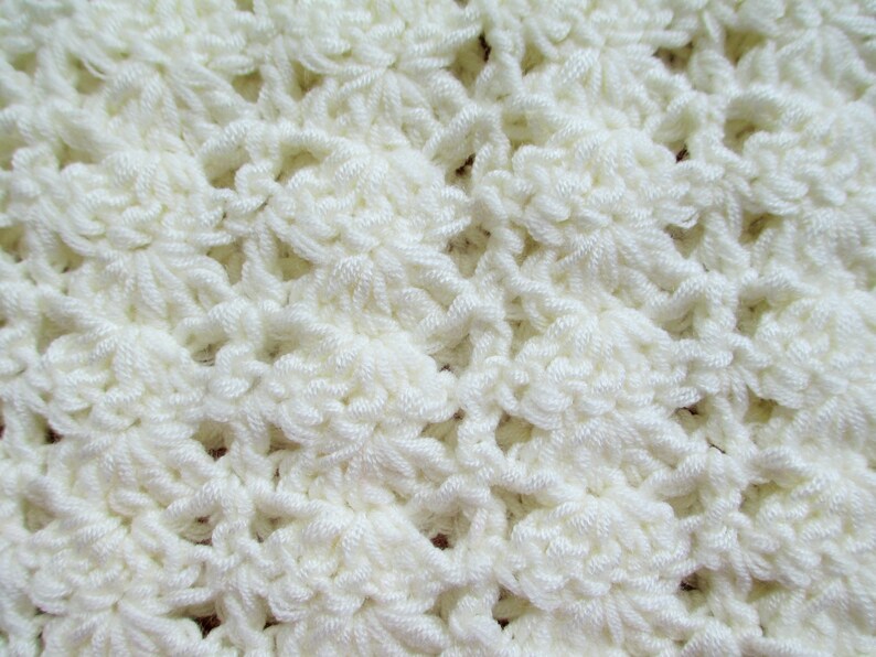 Crochet Baby Dress 3-6 months Ivory Cream Baby Shower Gift Baby Announcement