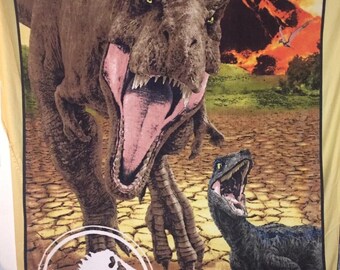 Jurassic World Dinosaur Universal Studios Throw Large Blanket