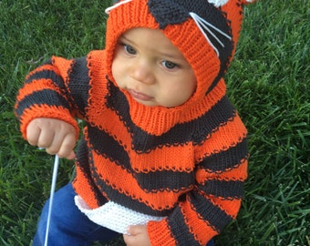 Lil' Tiger knitting pattern