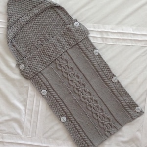 Kuschelig schlafen Sack Strickmuster