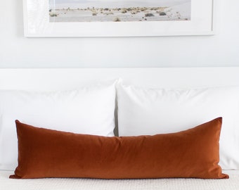 rust colored pillows