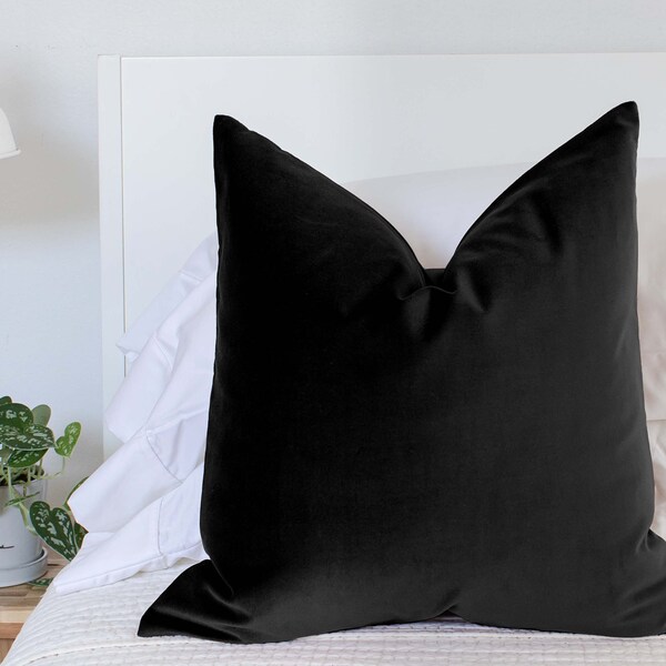 Black Euro Sham Etsy