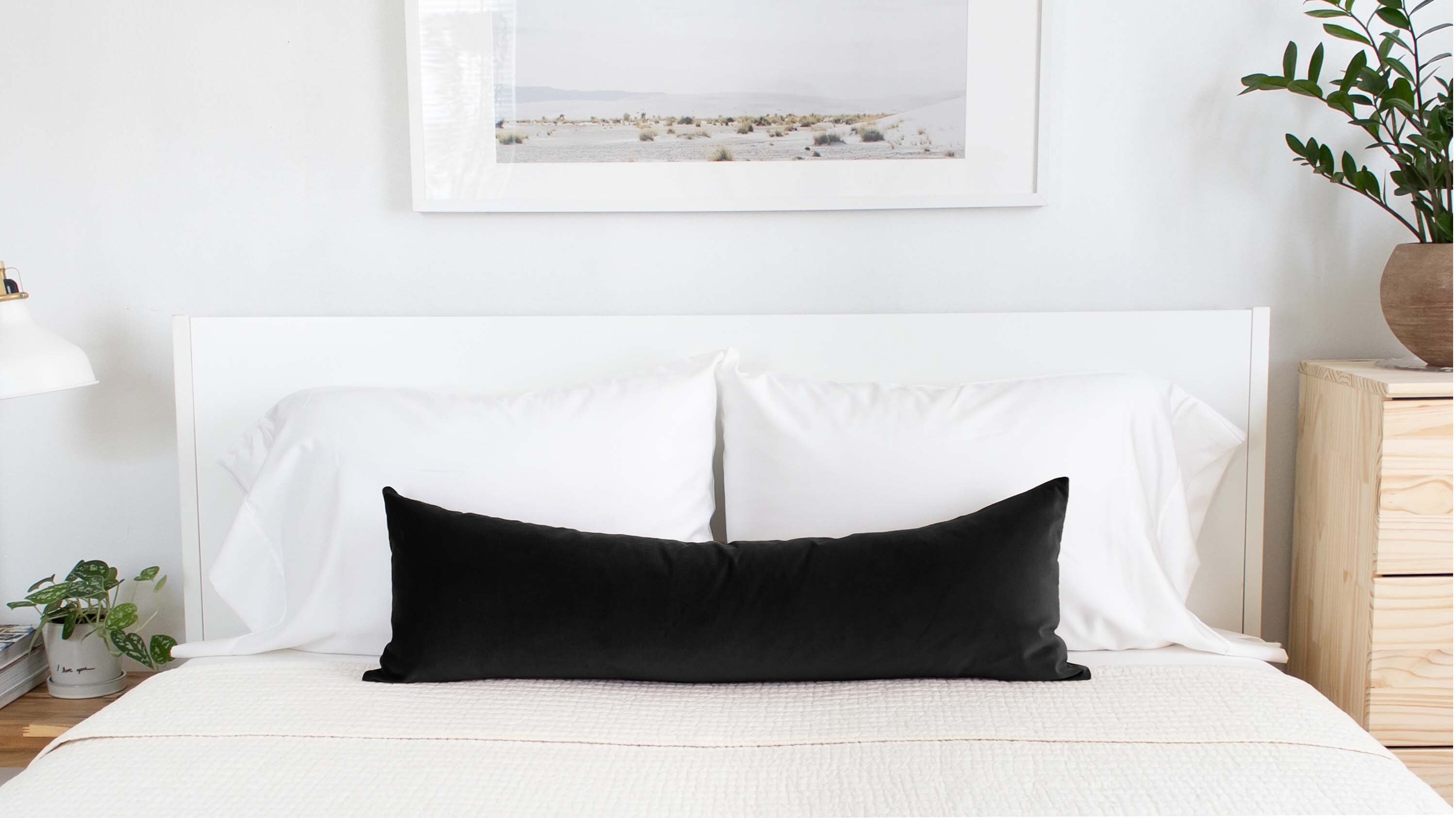 Neutral Lumbar Pillow Covers 12x36 Combo With Insert Etsy