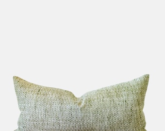 Moss Green Modern Fall Lumbar Pillow Cover 20x20 Pillow Cover Decorative Cushion for Sofa