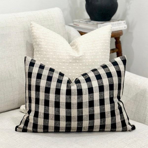 Small Rectangular Linen Throw Pillow Etsy