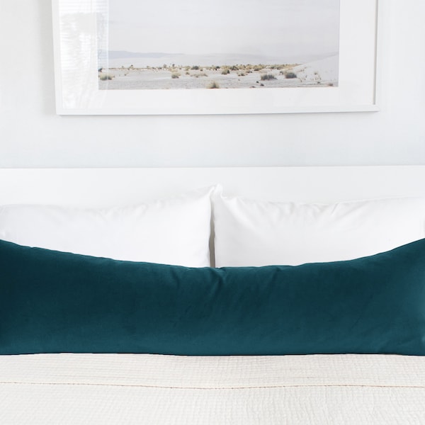 Long Lumbar Pillow for King Bed Etsy
