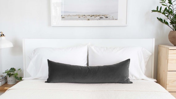 Dark grey body pillow online