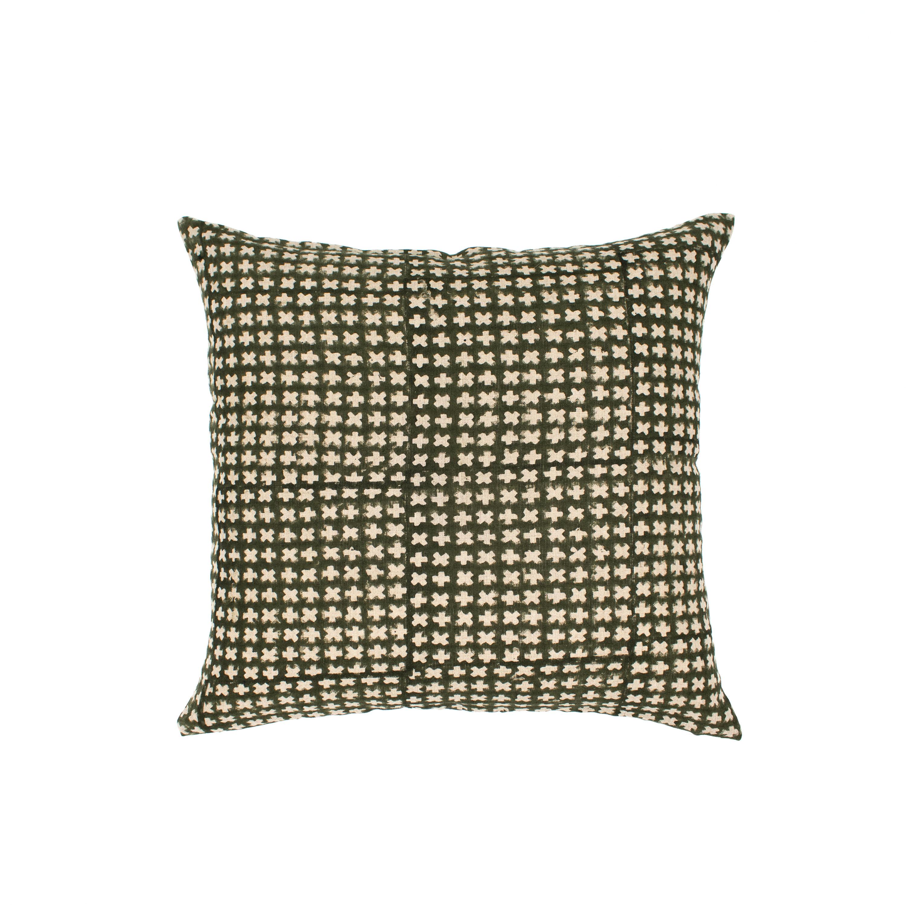 hobo / ARMY CLOTH  PATCHWORK CUSHION /BG COTTON FRENCH ARMY CLOTH PATCHWORK CUSHION M | hobo