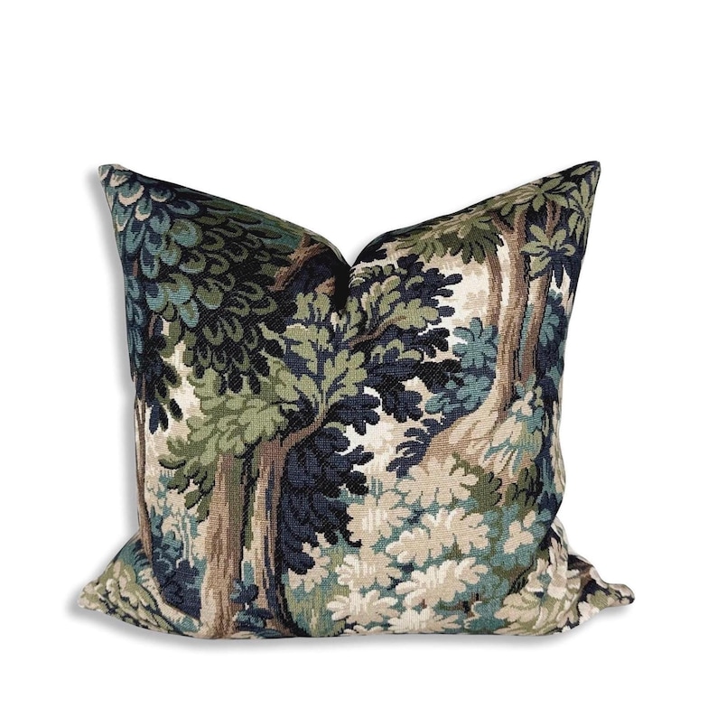 Moody Decor Sofa Pillow Cover Decorative Cushion Dark Academia Inspired Cushion Dark Cottagecore Throw Pillow Cover Forest Tapestry Decor