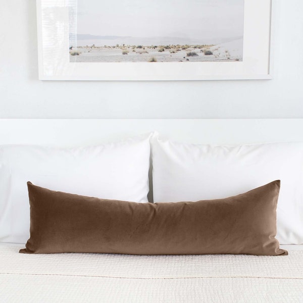 Brown Lumbar Pillow Etsy