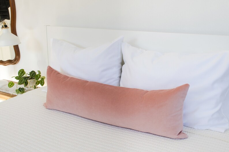 Blush Velvet Throw Pillow Covers Luxury Velvet Doublesided Etsy