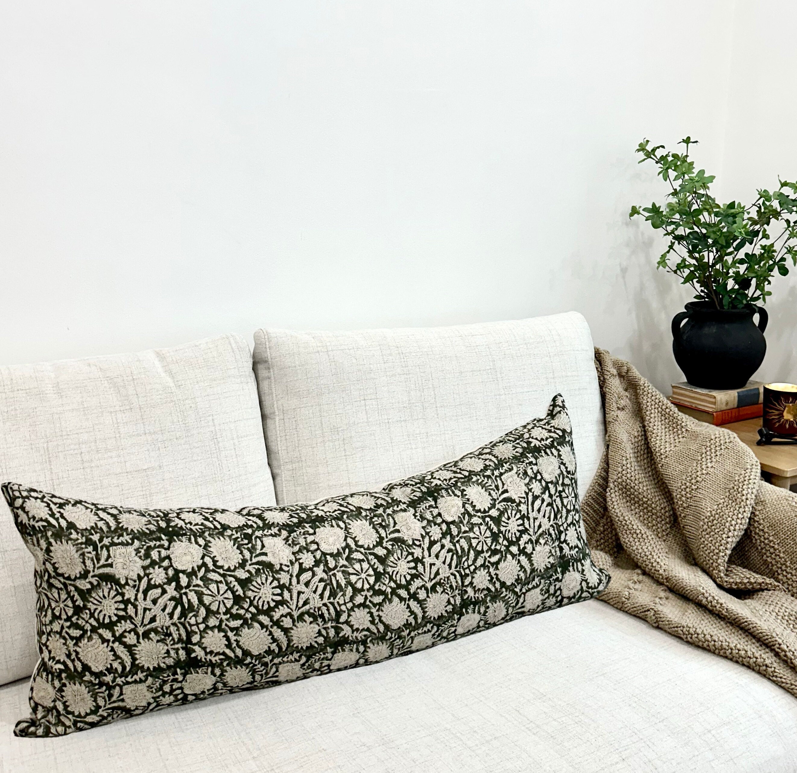 Neelvin Lot De 2 Housses De Coussin Décoratives Rayées Douces Et