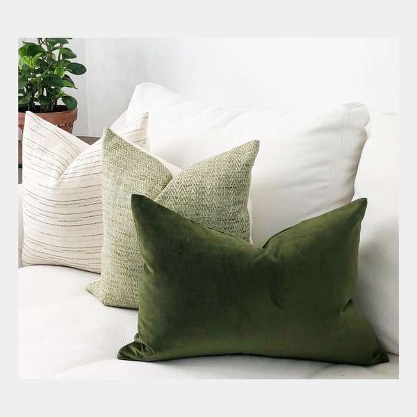Olive Green Throw Pillow Etsy