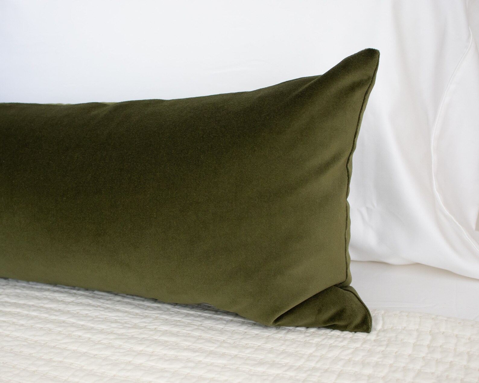Olive Green Velvet Throw Pillow Covers Luxury Velvet Doublesided