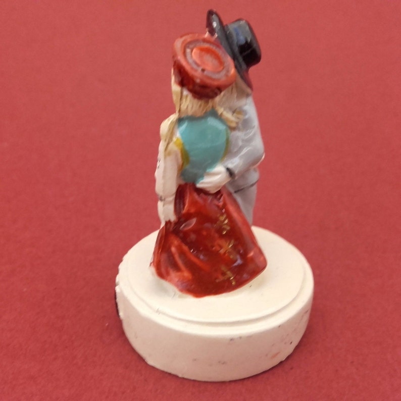 Souvenir Figurine Latvian Ethnic National Costume Polyresin