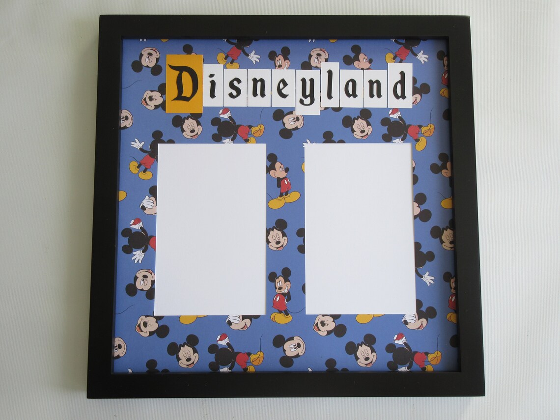 Disneyland Disney Photo Frame Collage Picture Frame Mickey Etsy