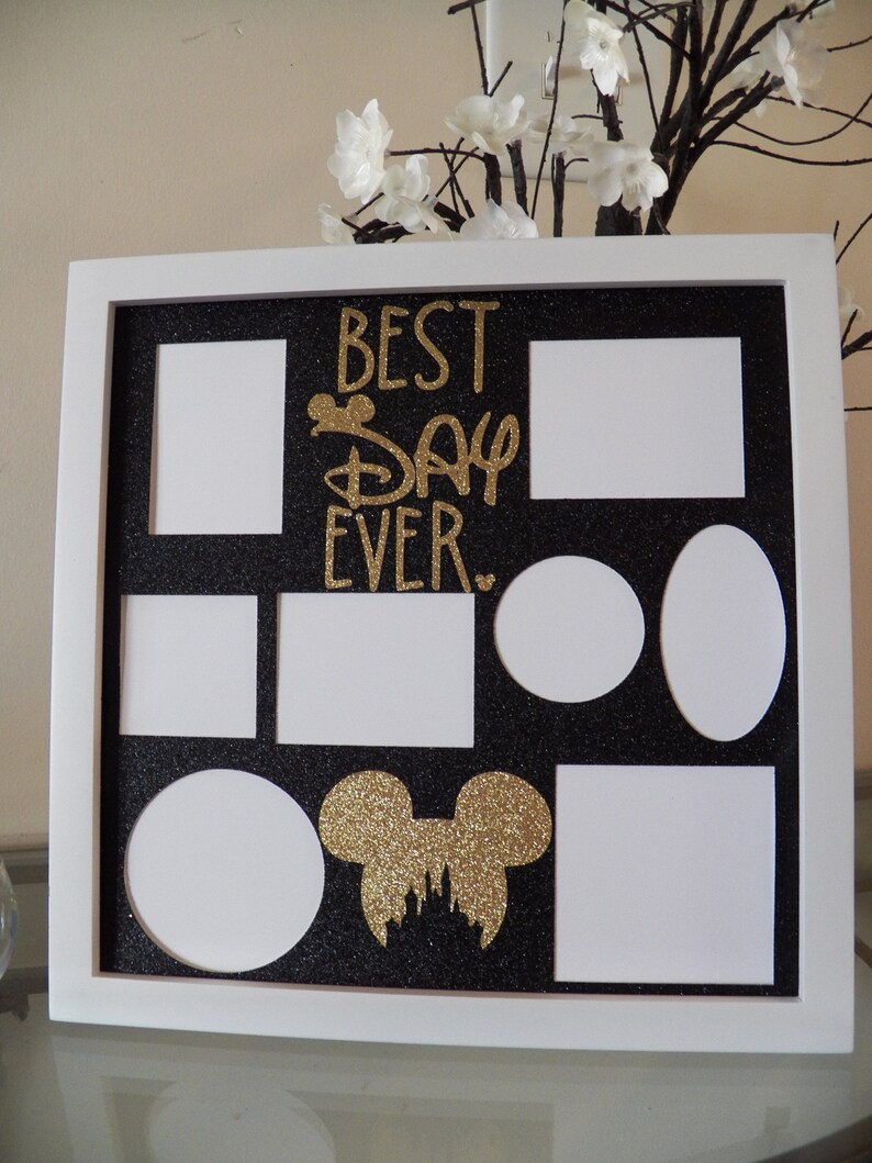 Disney Best Day Ever Photo Frame Collage Picture Frame Mickey Etsy