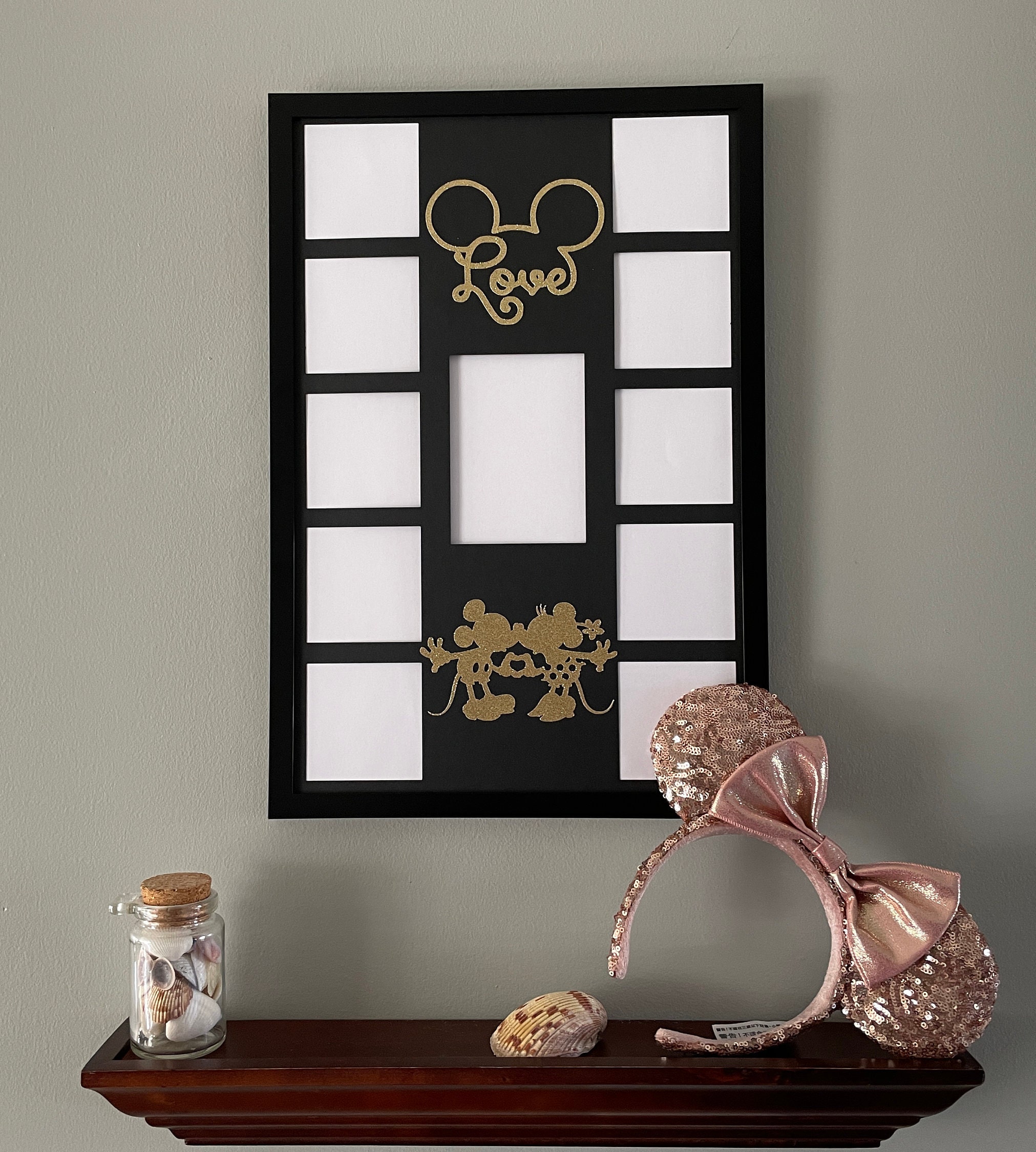 Disney Mickey Minnie Mouse Picture Frame Collage Photo Frame Love