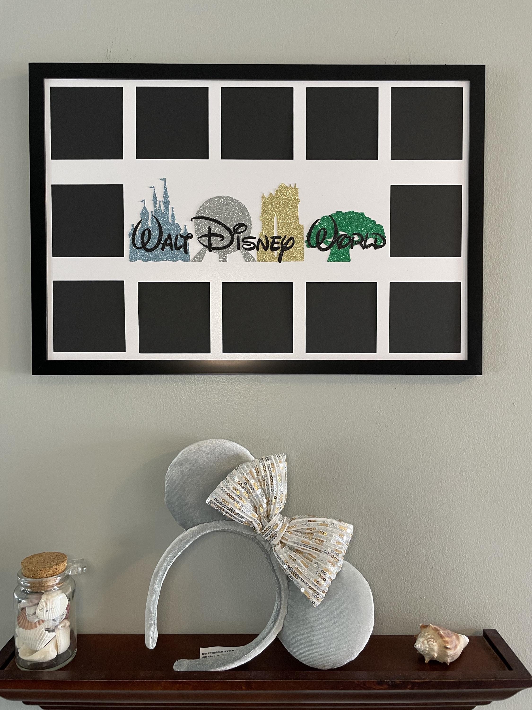 Walt Disney World Resort Fotorahmen Collage Bilderrahmen Vier Parks Micky Maus Disney World Urlaub Geschenk Multi Foto 12x18 Home Decor