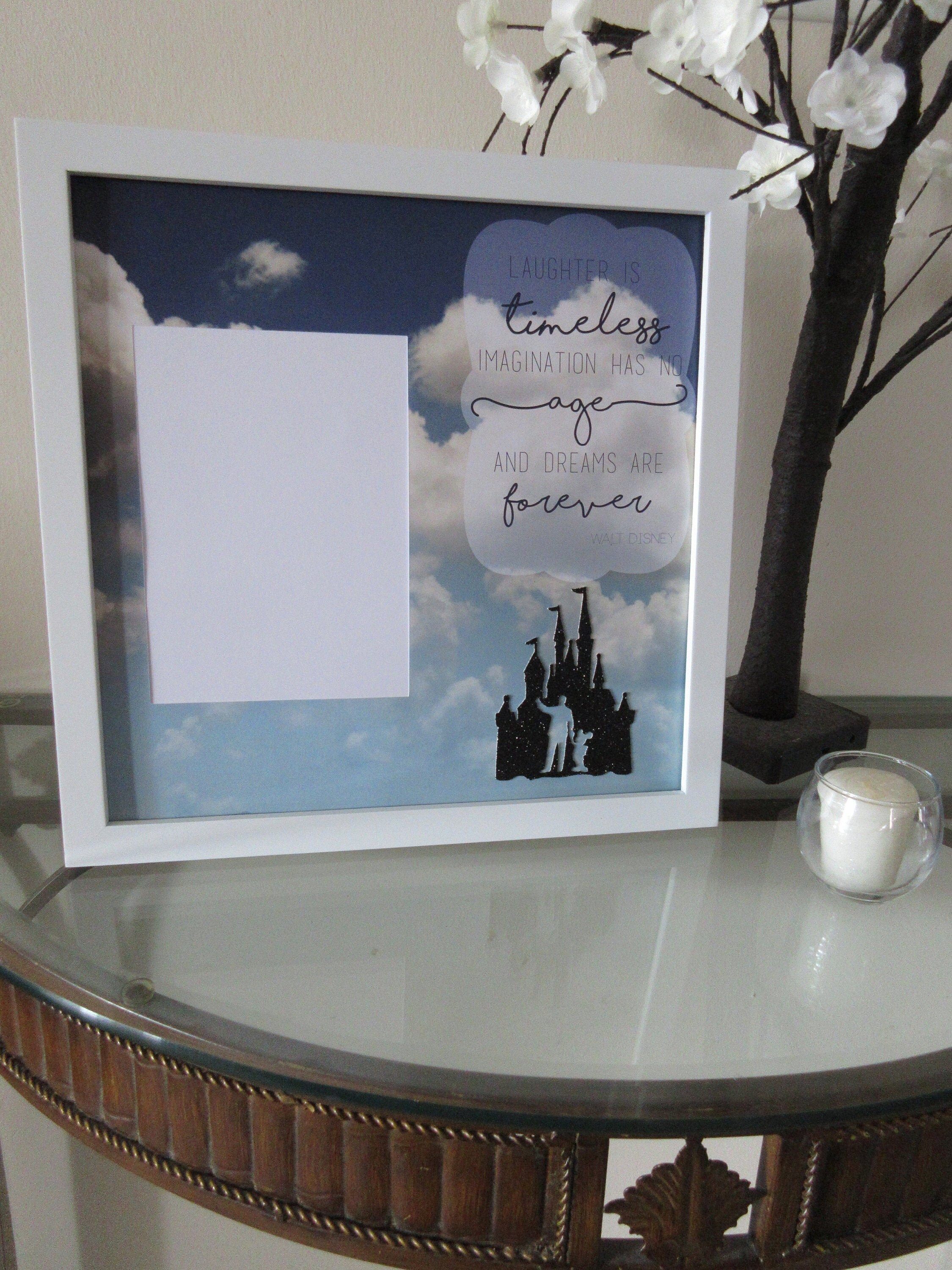 Disney Quote Picture Frame Walt and Mickey Partners 5x7 Photo Etsy