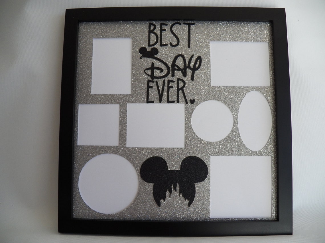 Disney Picture Frame Best Day Ever Collage Photo Frame Mickey Etsy