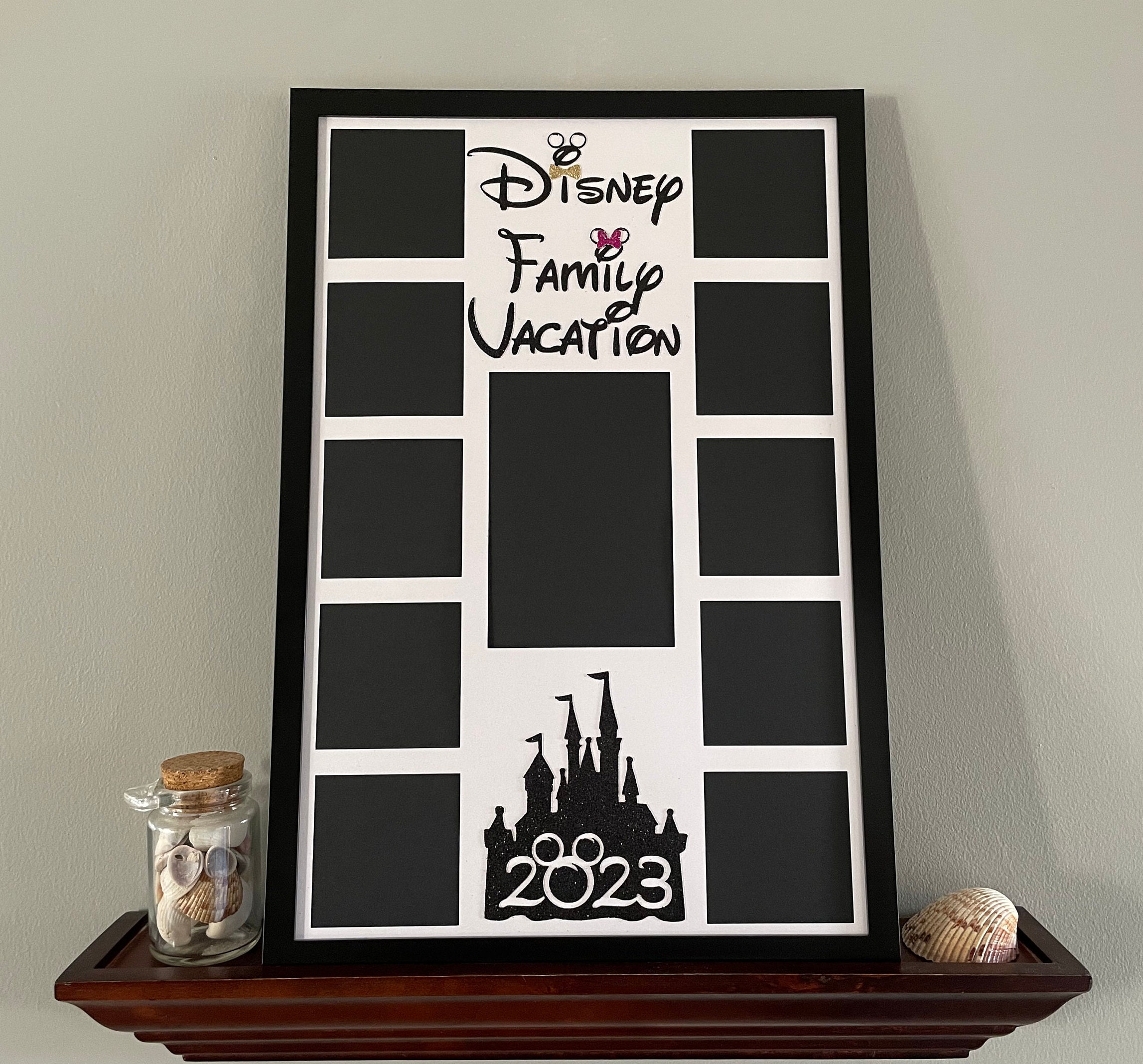Disney Family Vacation Mickey Mouse Minnie Photo Frame Collage