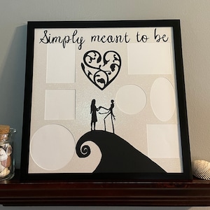 Disney Wedding Picture Frame Gift Collage Photo Frames Sally Jack Nightmare Disney World Disneyland Multi Photo 12x12 Home Decor