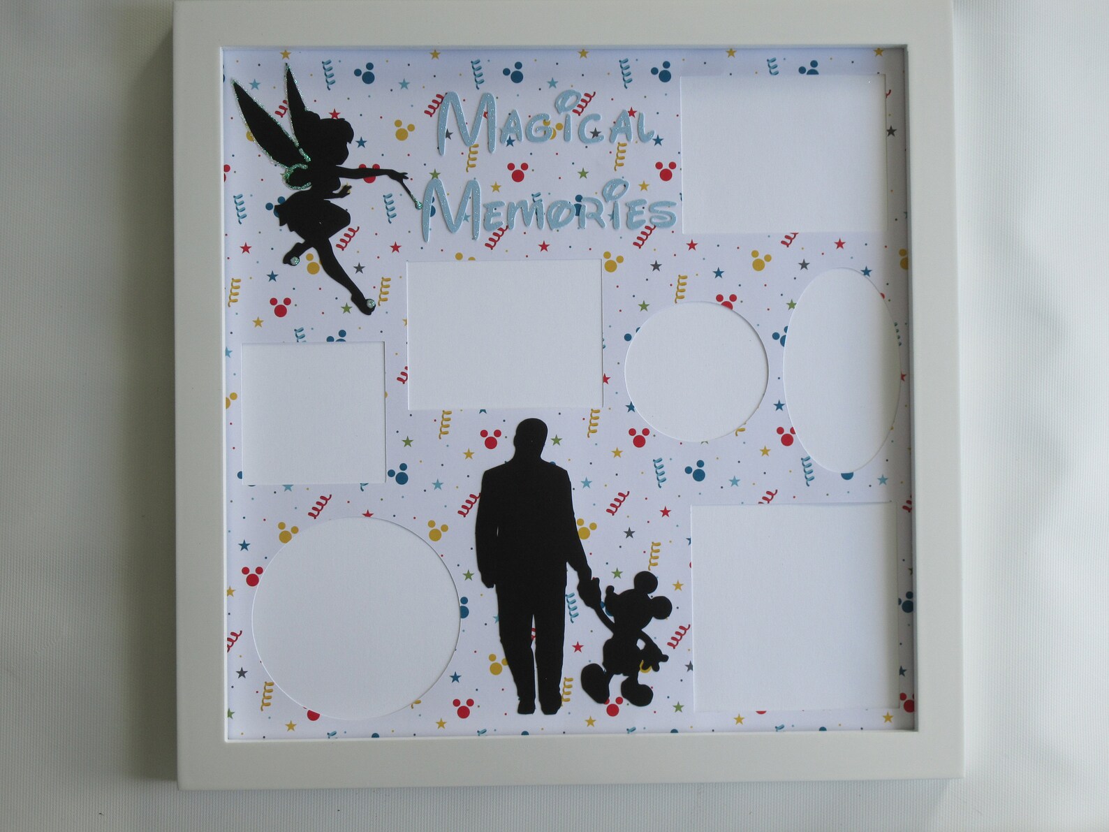 Disney Picture Frame Walt and Mickey Mouse Partners Tinkerbell Etsy