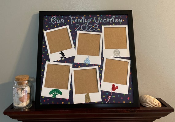 Disney World Personalized Picture Frame Four Parks Collage Photo