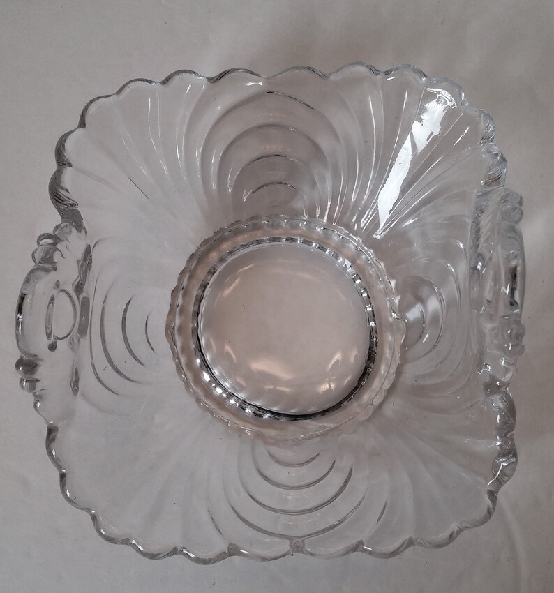 Cambridge Caprice Clear Handled Bon Bon Dish