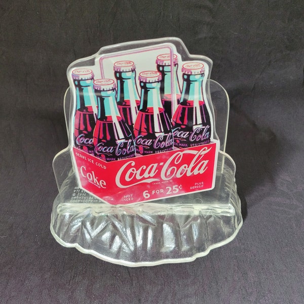 Porte-serviettes en plastique Coke Coca Cola Diner Collection avec paille