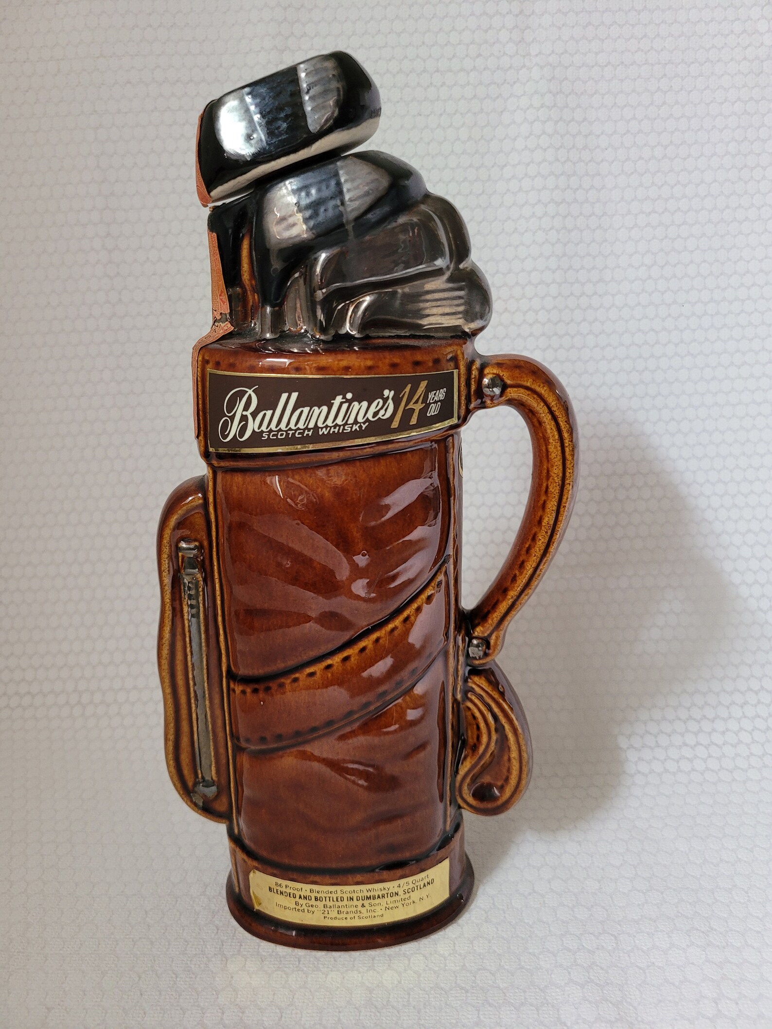 Ballentine's 1969 Scotch Whiskey Golf Club Bag Liquor Etsy