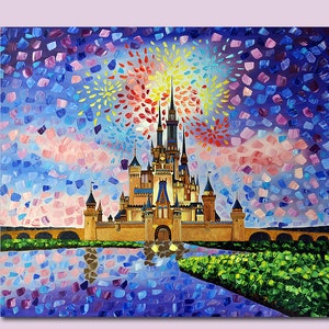 Fairy Princess And Unicorn Diamond Painting Art Magical Forest Castle  Landscape Mosaic Cross Stitch Handwork Gift Room Decor