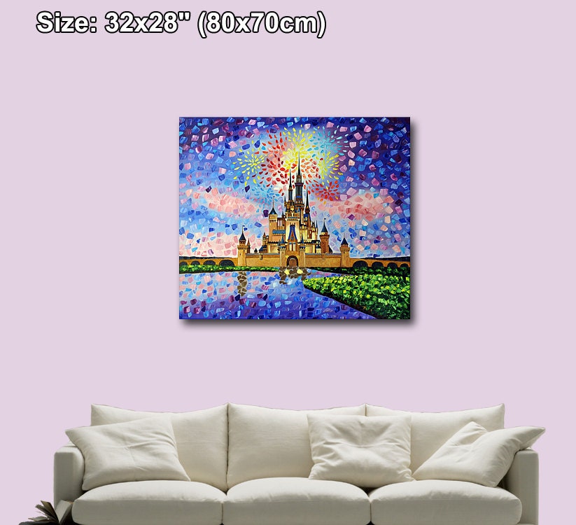 Cinderella's castle Magical Mosaic Nataliia Zolot ZolotArt | Etsy