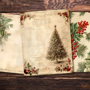 Vintage Christmas Variety Paper Pack evoking the nostalgic essence of holiday celebrations, designed for a whimsical crafting experience.