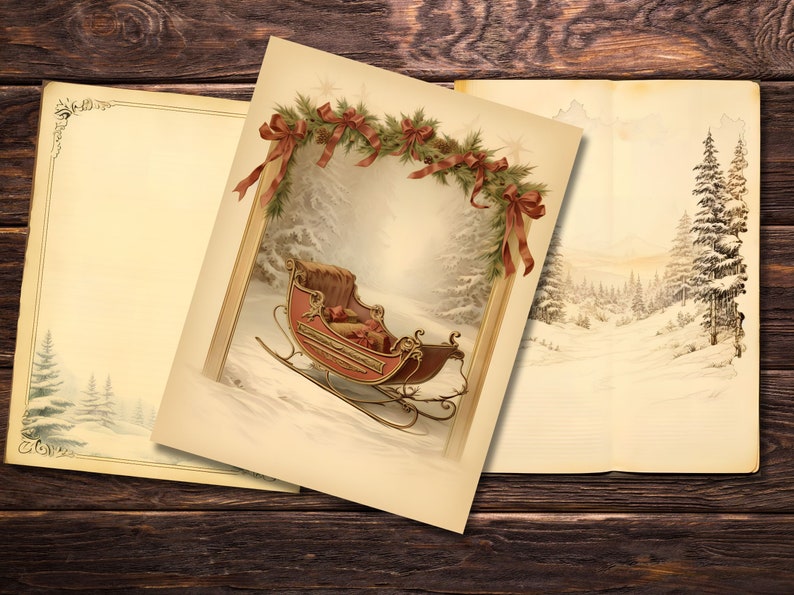 Revel in the timeless allure of Christmas with these Vintage Christmas Variety Papers, each sheet a canvas for your holiday fantasies and stories.
