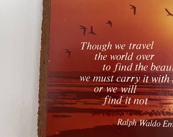 ralph waldo emerson quote wall hanging